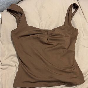 Brown Sleeveless Women's Top